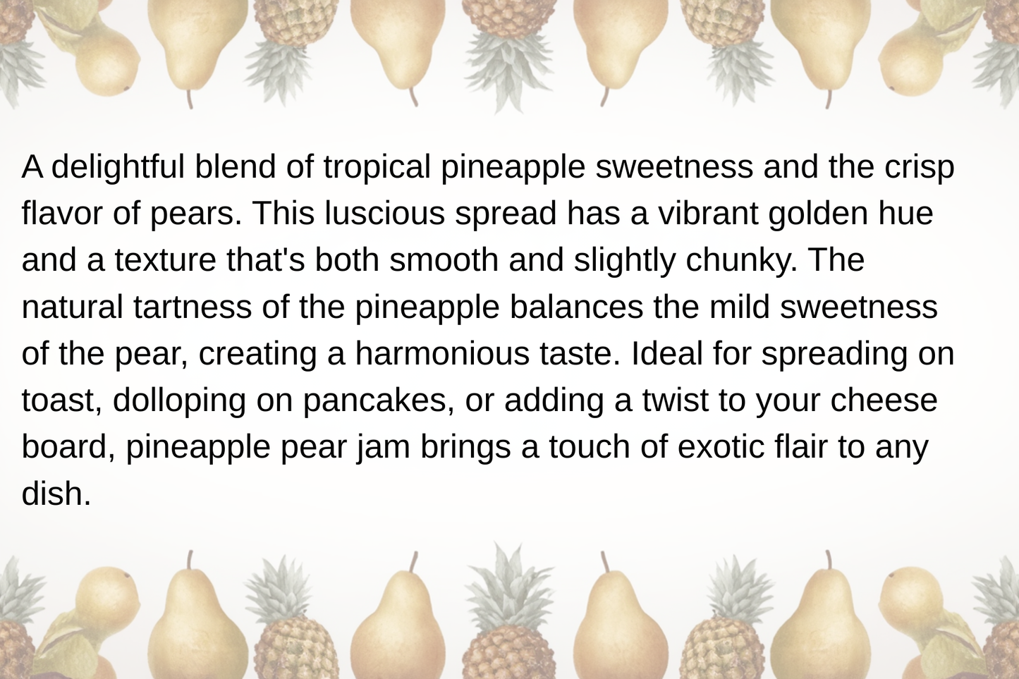 Pineapple Pear Jam