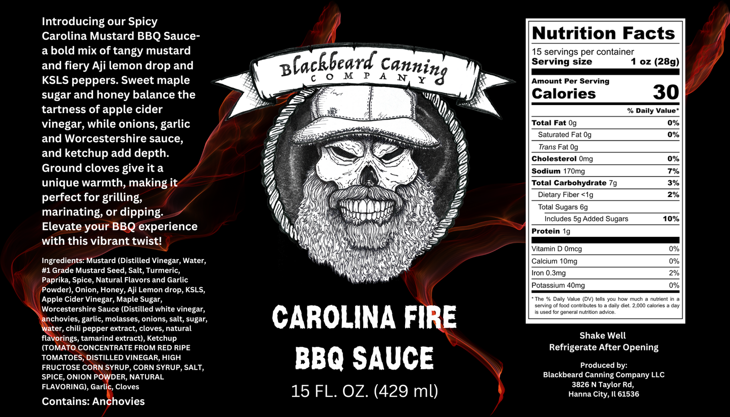 Carolina Fire BBQ Sauce